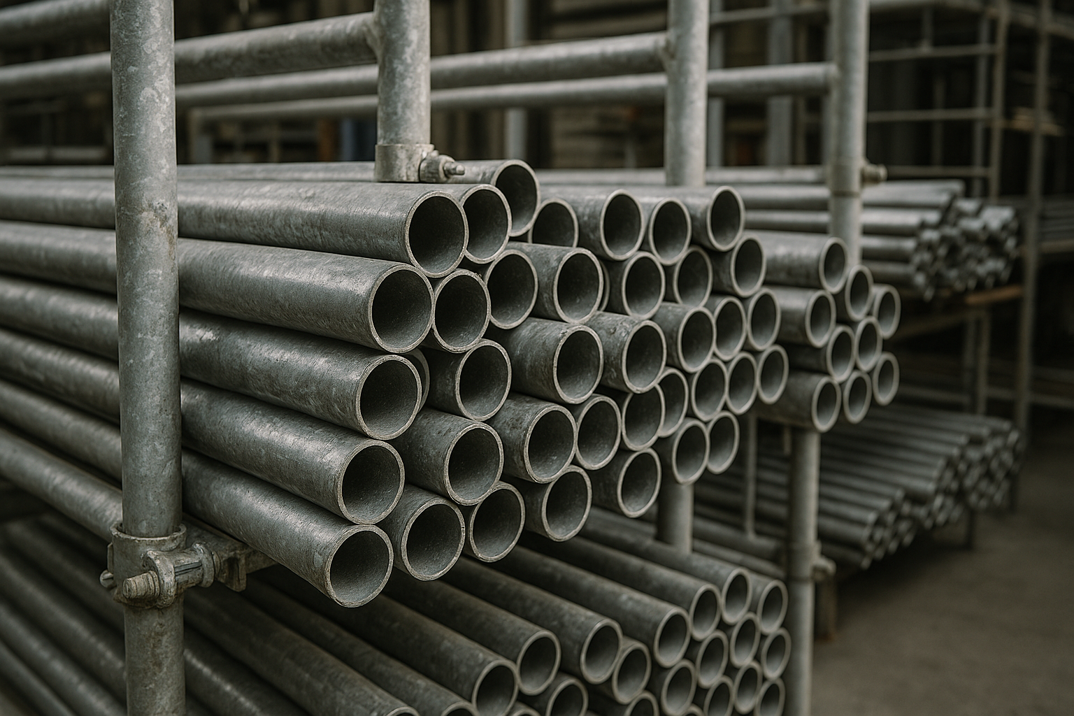 Scaffolding pipes